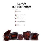 7 MM Garnet Solitaire Crown Stud Earrings Garnet - ( AAA ) - Quality - Rosec Jewels