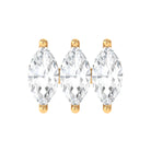 Rosec Jewels-Marquise Moissanite 3 Stone Earring for Helix Piercing