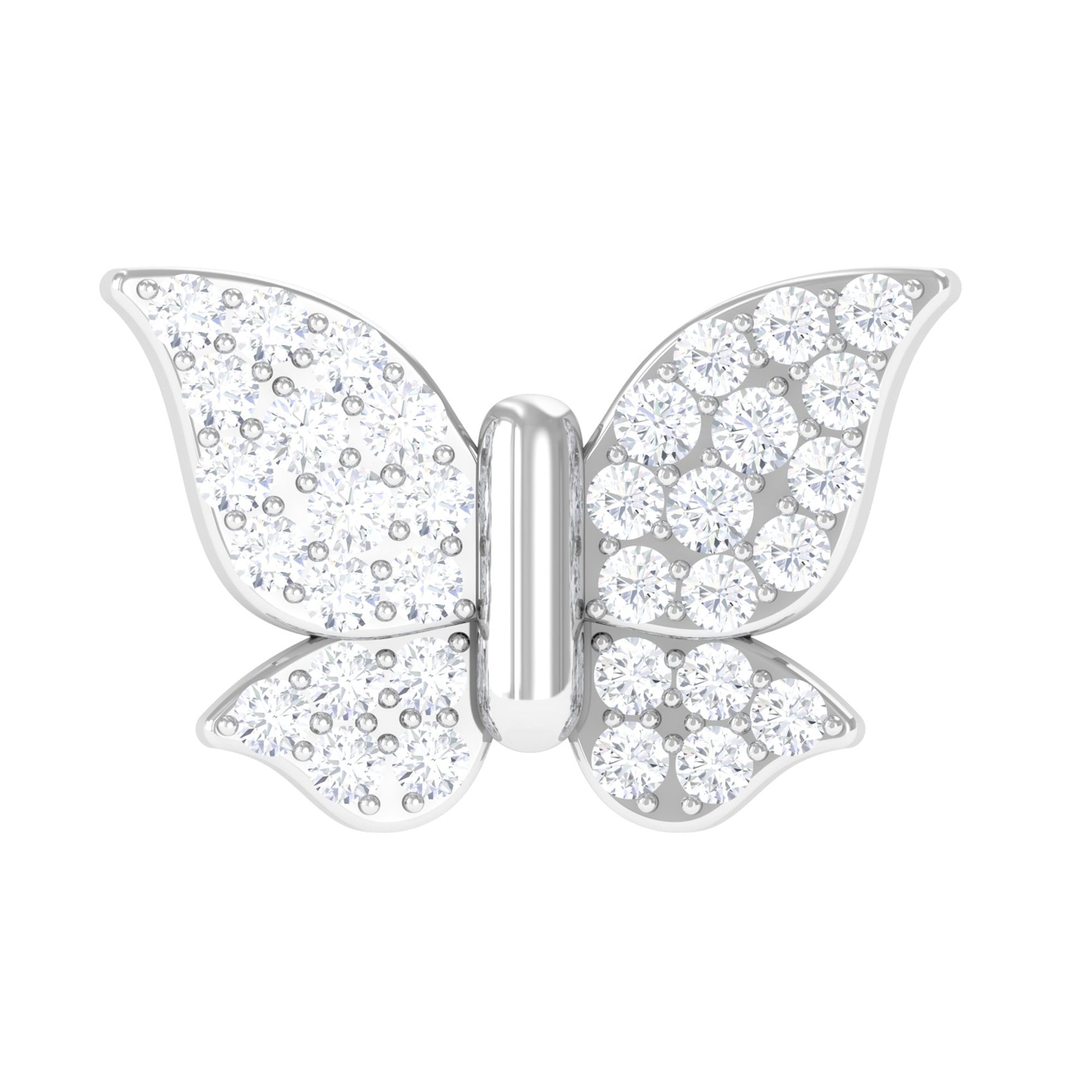 Rosec Jewels-Genuine Diamond Butterfly Cartilage Earring