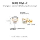 Rosec Jewels-Cute Freshwater Pearl and Moissanite Cat Cartilage Earring