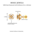 Rosec Jewels-Real Diamond Flower Earring for Cartilage Piercing