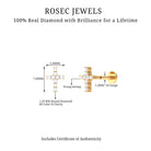 Rosec Jewels-Natural Diamond Cross Cartilage Earring