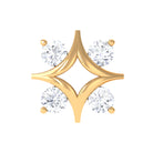 Rosec Jewels-Natural Diamond Star Celestial Earring for Helix Piercing