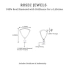 Rosec Jewels-Real Diamond Hidden Helix Earring with Chain