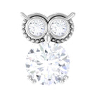 Rosec Jewels-Genuine Diamond Owl Earring for Cartilage Piercing