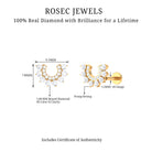 Rosec Jewels-Unique Diamond Curved Earring for Helix Piercing