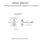 Rosec Jewels-Minimal Diamond Tragus Earring in Beaded Bezel Setting