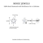 Rosec Jewels-Round Diamond Star Forward Helix Earring