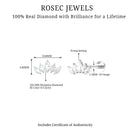 Rosec Jewels-Genuine Marquise Diamond Leaf Helix Earring