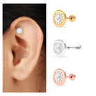 Rosec Jewels-Moissanite Circle Geometric Cartilage Earring