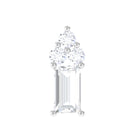 Rosec Jewels-Baguette and Round Cut Moissanite Cluster Cartilage Earring