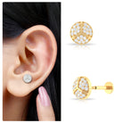 Rosec Jewels-Moissanite Gold Round Cartilage Stud Earring