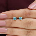 December Birthstone 1/2 CT Classic Sky Blue Topaz Solitaire Stud Earrings for Women Sky Blue Topaz - ( AAA ) - Quality - Rosec Jewels