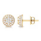 Rosec Jewels-Alluring Diamond Bridal Stud Earring with Screw Back Closure