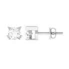 3/4 CT Solitaire Moissanite Cat Stud Earrings in Gold Moissanite - ( D-VS1 ) - Color and Clarity - Rosec Jewels