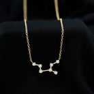 Moissanite Virgo Zodiac Constellation Necklace Moissanite - ( D-VS1 ) - Color and Clarity - Rosec Jewels