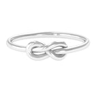 Gold Infinity Promise Ring for Her - Rosec Jewels