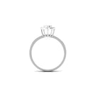 1/4 CT Diamond Oval Promise Ring for Women Diamond - ( HI-SI ) - Color and Clarity - Rosec Jewels