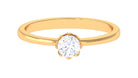 0.50 CT Real Diamond Solitaire Promise Ring Diamond - ( HI-SI ) - Color and Clarity - Rosec Jewels