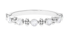 Natural Diamond Beaded Half Eternity Band Ring Diamond - ( HI-SI ) - Color and Clarity - Rosec Jewels