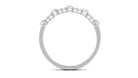 Minimal Diamond Half Eternity Stackable Ring Diamond - ( HI-SI ) - Color and Clarity - Rosec Jewels