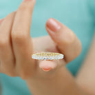 Classic Zircon Full Eternity Band Ring Zircon - ( AAAA ) - Quality - Rosec Jewels