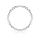 Baguette Cut Diamond Eternity Designer Ring Diamond - ( HI-SI ) - Color and Clarity - Rosec Jewels