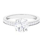 2.25 CT Round Cut Moissanite Solitaire Engagement Ring in 4 Prong Setting Moissanite - ( D-VS1 ) - Color and Clarity - Rosec Jewels