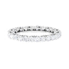 Minimal Round Diamond Eternity Ring Diamond - ( HI-SI ) - Color and Clarity - Rosec Jewels