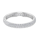 Simple Moissanite Eternity Wedding Band Ring Moissanite - ( D-VS1 ) - Color and Clarity - Rosec Jewels