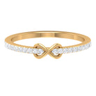 Simple Diamond Infinity Promise Ring Diamond - ( HI-SI ) - Color and Clarity - Rosec Jewels