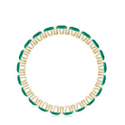 2.5 CT Round Lab-Created Emerald Full Eternity Band Ring in Gold Lab Created Emerald - ( AAAA ) - Quality - Rosec Jewels