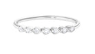 Simple Diamond Seven Stone Stackable Ring Diamond - ( HI-SI ) - Color and Clarity - Rosec Jewels