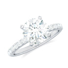 Certified Moissanite Solitaire Engagement Ring - Rosec Jewels