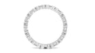 Certified Moissanite Wedding Eternity Band Ring Moissanite - ( D-VS1 ) - Color and Clarity - Rosec Jewels