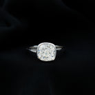 Bezel Set Certified Moissanite Solitaire Engagement Ring Moissanite - ( D-VS1 ) - Color and Clarity - Rosec Jewels