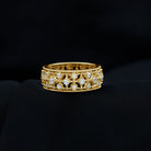 Zircon Designer Cut Out Wedding Band Ring Zircon - ( AAAA ) - Quality - Rosec Jewels