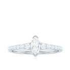 Naomi Watts Inspired Marquise Shape Moissanite Engagement Ring Moissanite - ( D-VS1 ) - Color and Clarity - Rosec Jewels