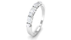 Certified Moissanite Wedding Stackable Band Ring Moissanite - ( D-VS1 ) - Color and Clarity - Rosec Jewels