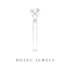 Lab Grown Diamond Solitaire Promise Ring Lab Grown Diamond - ( EF-VS ) - Color and Clarity - Rosec Jewels