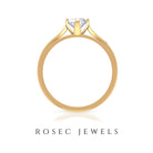 Lab Grown Diamond Solitaire Promise Ring Lab Grown Diamond - ( EF-VS ) - Color and Clarity - Rosec Jewels