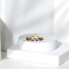 Rosec Jewels-Natural Blue Sapphire Diamond Half Eternity Anniversary Band Ring