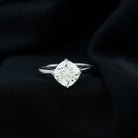 Rosec Jewels-3.25 CT Cushion Shape Moissanite Solitaire Ring