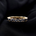 Created Black Diamond Heart Eternity Band Lab Created Black Diamond - ( AAAA ) - Quality - Rosec Jewels