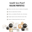 Simple Round South Sea Pearl and Moissanite Drop Pendant South Sea Pearl - ( AAA ) - Quality - Rosec Jewels