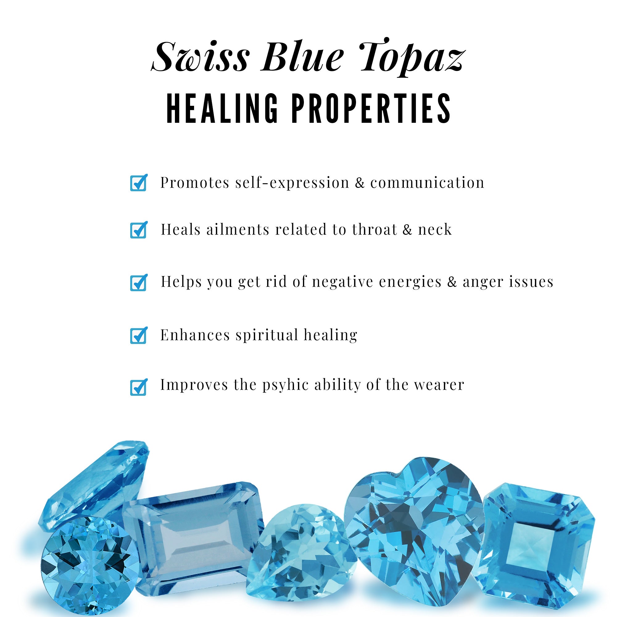 2.75 CT Milgrain Swiss Blue Topaz Engagement Ring with Diamond Side Stones Swiss Blue Topaz - ( AAA ) - Quality - Rosec Jewels